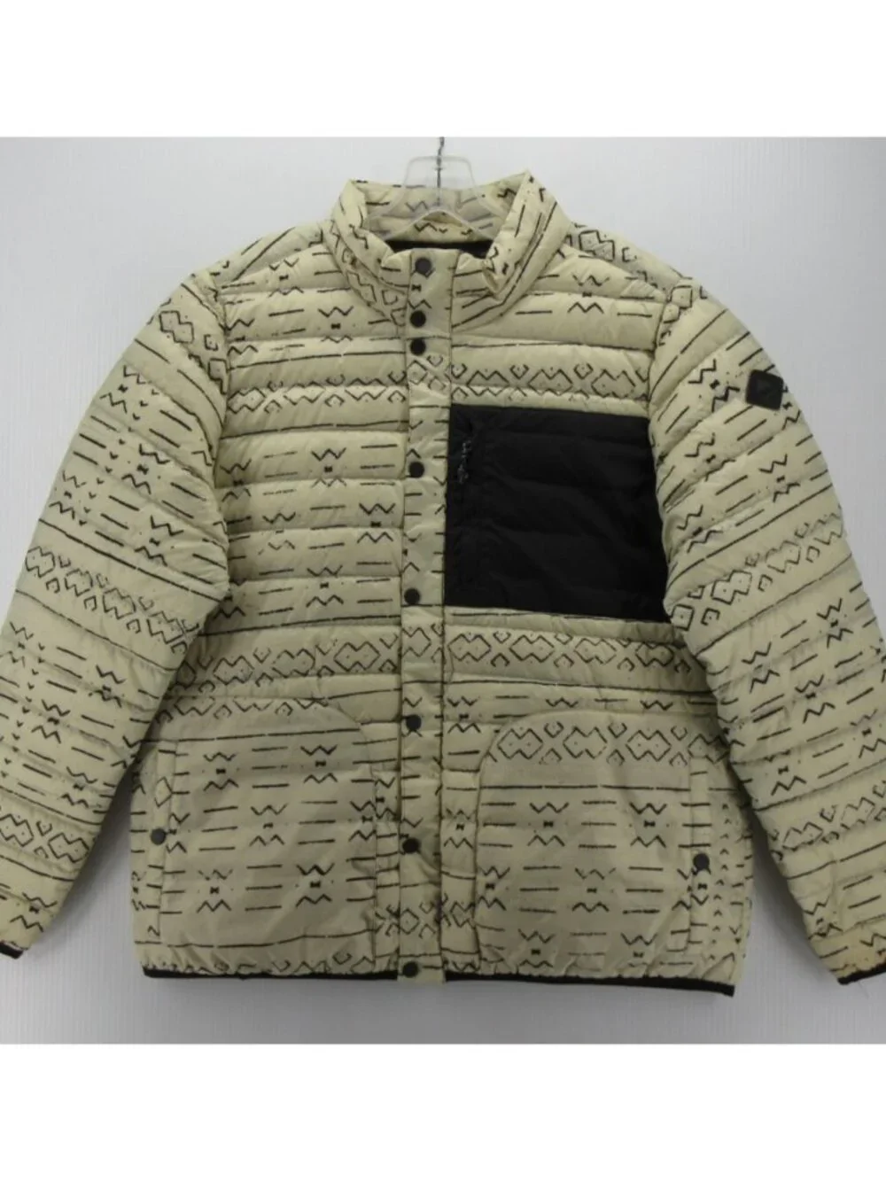 Burton Jacket XL Cream Evergreen Down Dhaka Puffer Southwestern Aztec - Picture 1 of 16